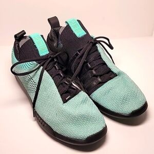 K-Swiss Gen-K Icon Tennis Shoes Sneakers 9 Green Black Knit Lace Up Comfort